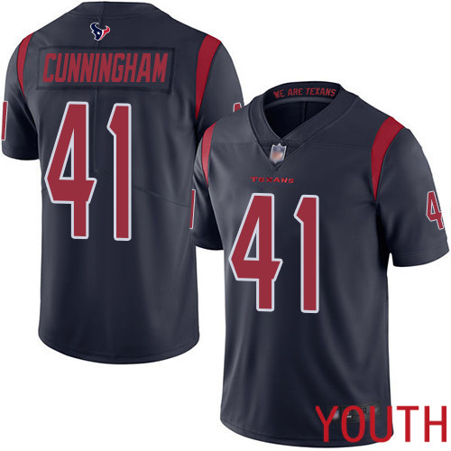 Houston Texans Limited Navy Blue Youth Zach Cunningham Jersey NFL Football #41 Rush Vapor Untouchable